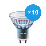 Flerpack 10x Philips MASTER LED Spot ExpertColor GU10 PAR16 5.5W 400lm 36D - 940 Kallvit | Bästa färgåtergivning - Dimbar - Ersättare 50W