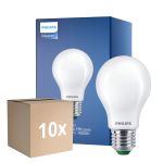 Flerpack 10x Philips MASTER LED Lampa Ultra Efficient E27 Päron Matt 7.3W 1535lm - 840 Kallvit | Ersättare 100W