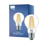 Philips MASTER LED Lampa Ultra Efficient E27 Päron Klar 4W 840lm - 830 Varm Vit | Ersättare 60W